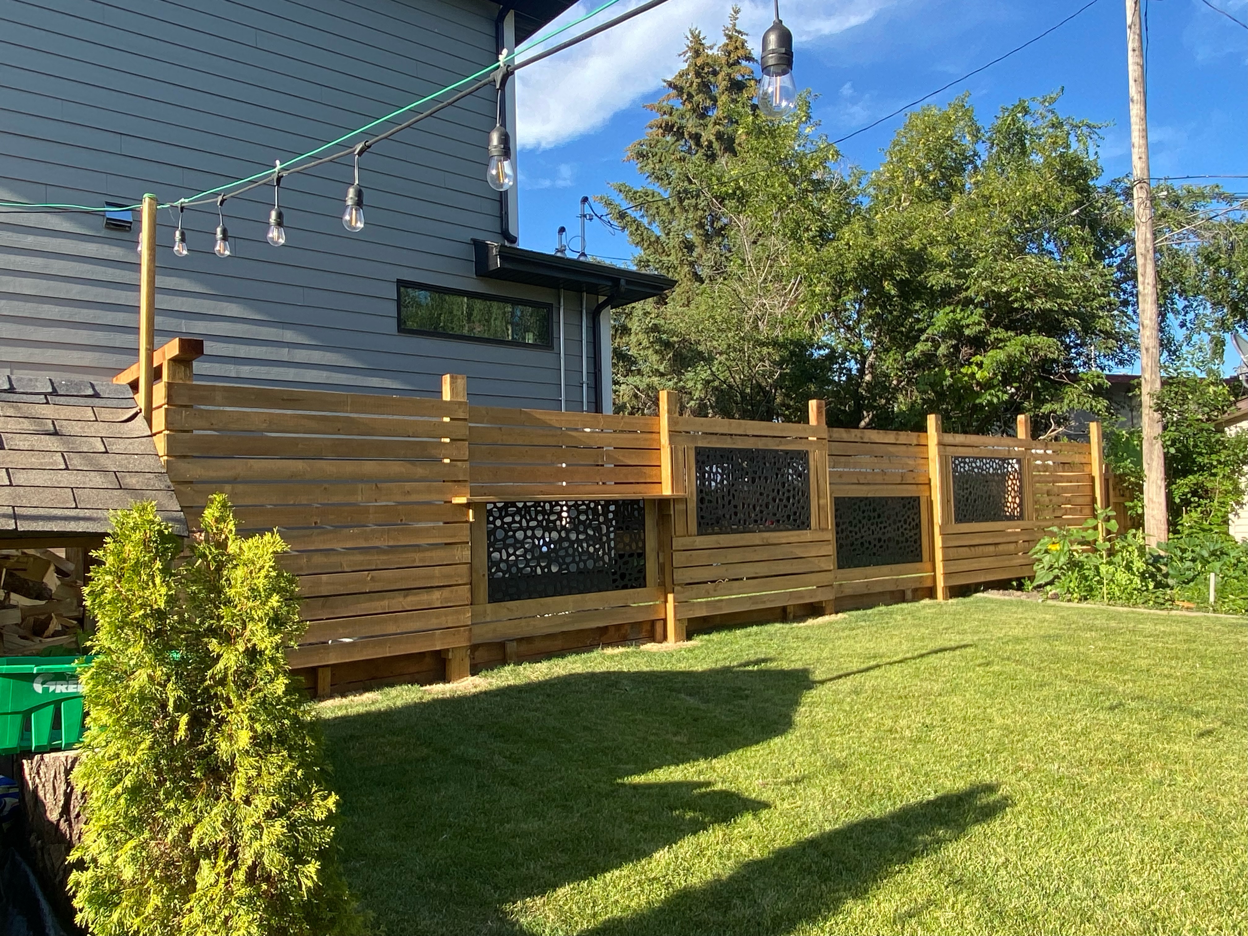 Backyard fence